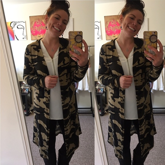 Camo cardigan